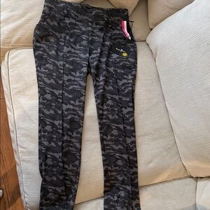 Belyn Key Black Camouflage Kids Joggers